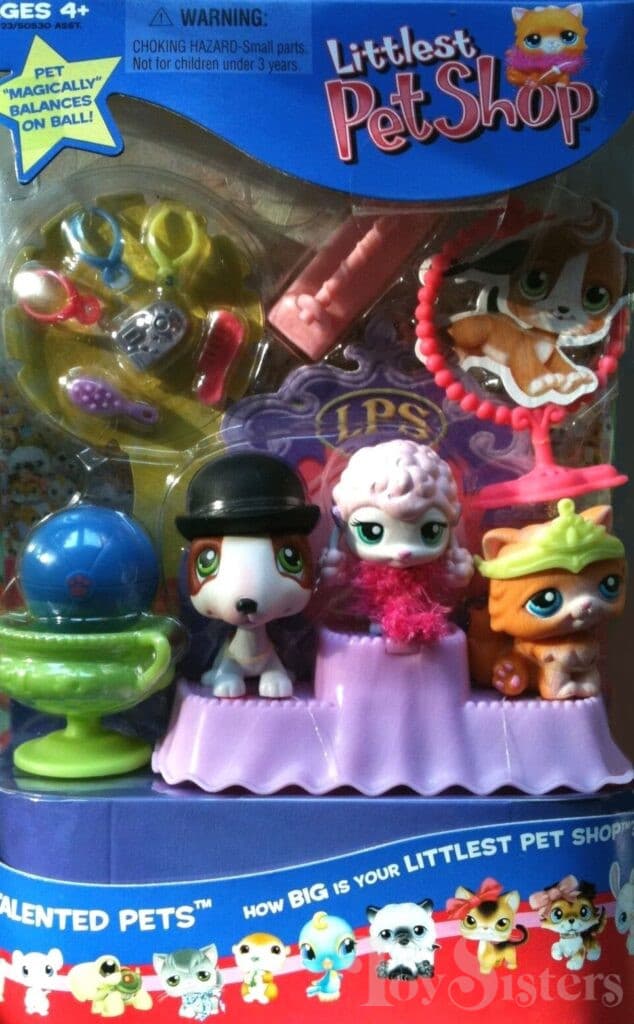 2006 Totally Talented Pets set with Poodle #152, Persian #153, and Bull Terrier #154